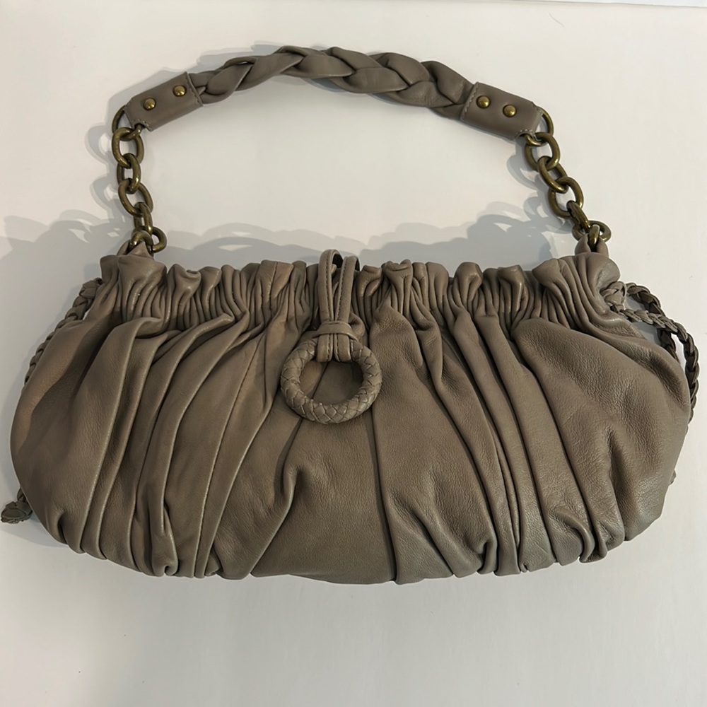 Soft, taupe leather BCBG Max Azria purse - excellent condition